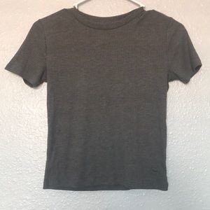 GRAY HIGH NECK TEE VSPINK